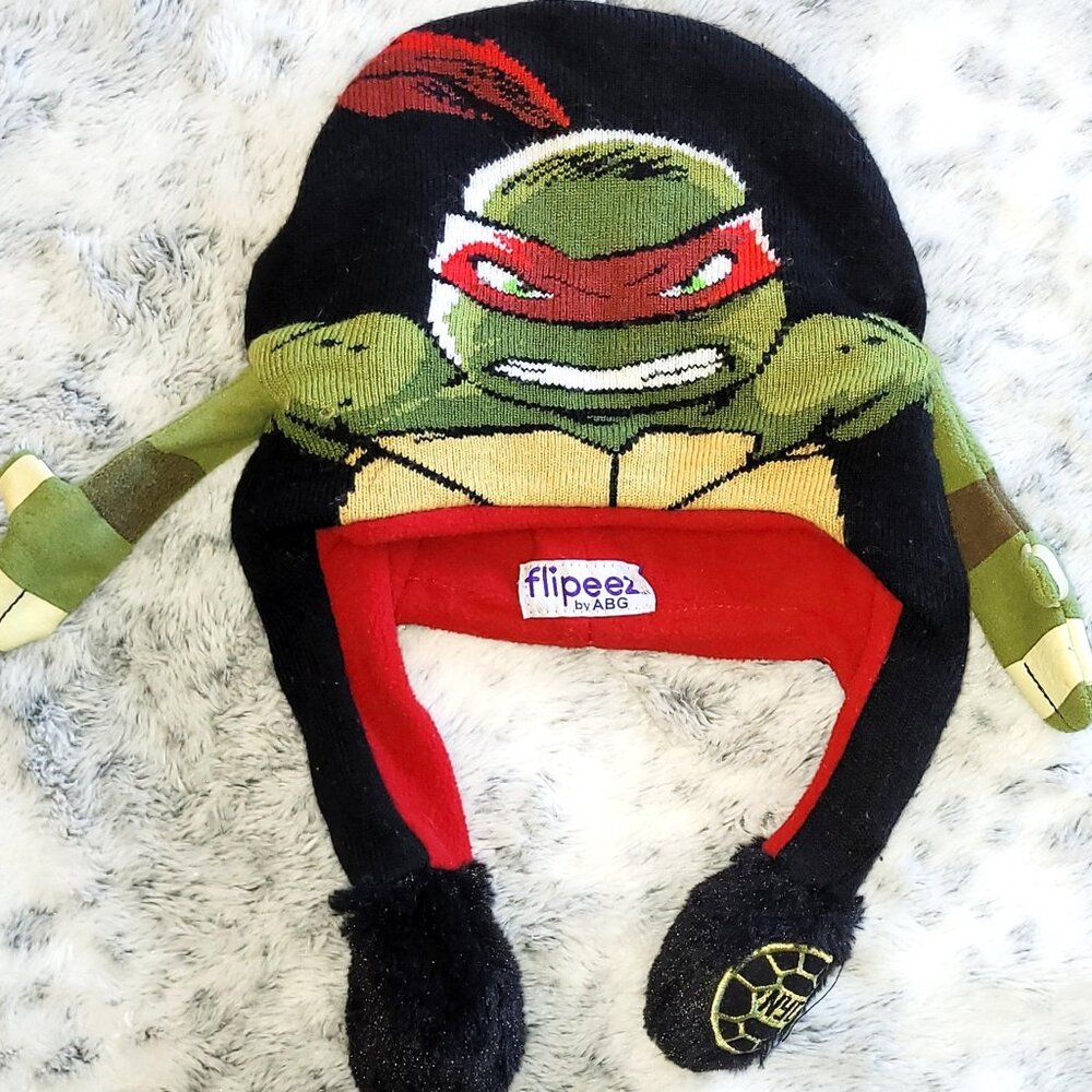 Flipeez TMNT Raphael Beanie Toque OS